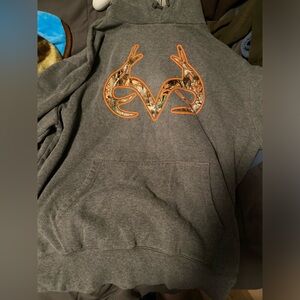 Real tree hoodie size large camo